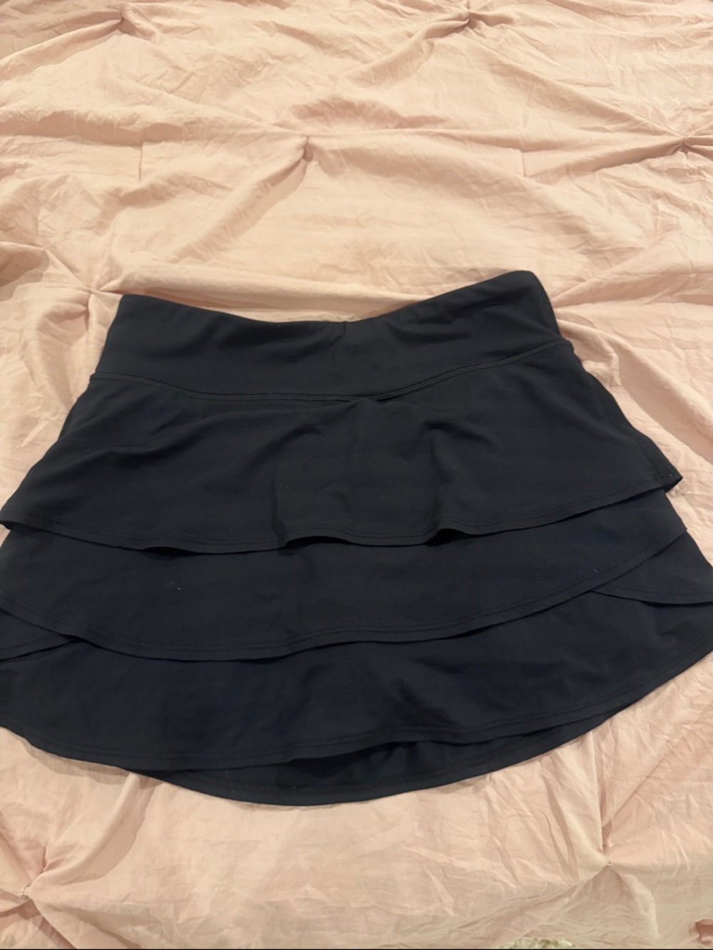 Kids Black Tiered Skirt